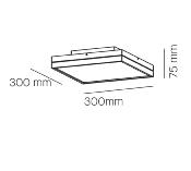 Plafón de techo LINEA