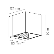 Aplique DAU 80 AC W. doble luz