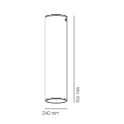 Foco de techo LED HAUL 40 AC CL. 15,3cm