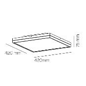 Plafón de techo LINEA